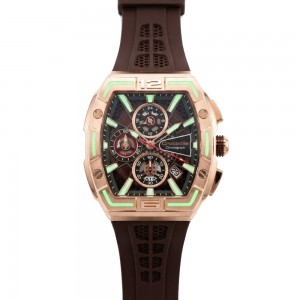 Crocodile CM-052D34F Rosegold Brown